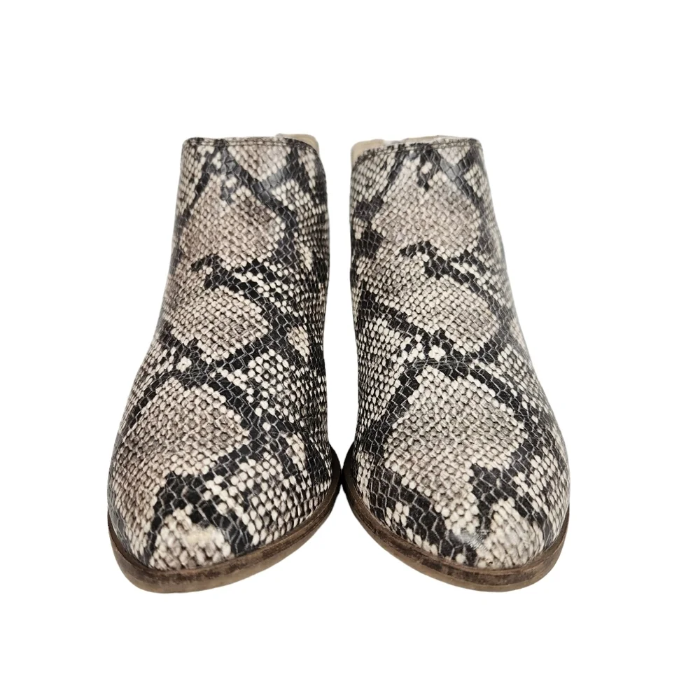 Dolce Vita Karsen Python Snakeskin Bootie Ankle Boots Women's Size 7.5